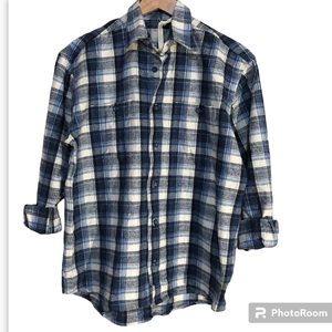 Urban renewal reworked vintage plaid flannel shacket
